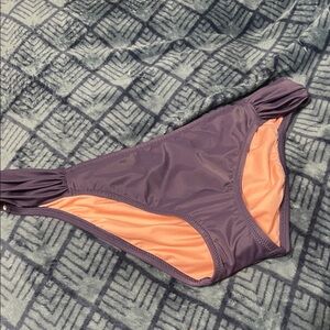 Victoria's Secret Purple and Peach Bikini Bottom